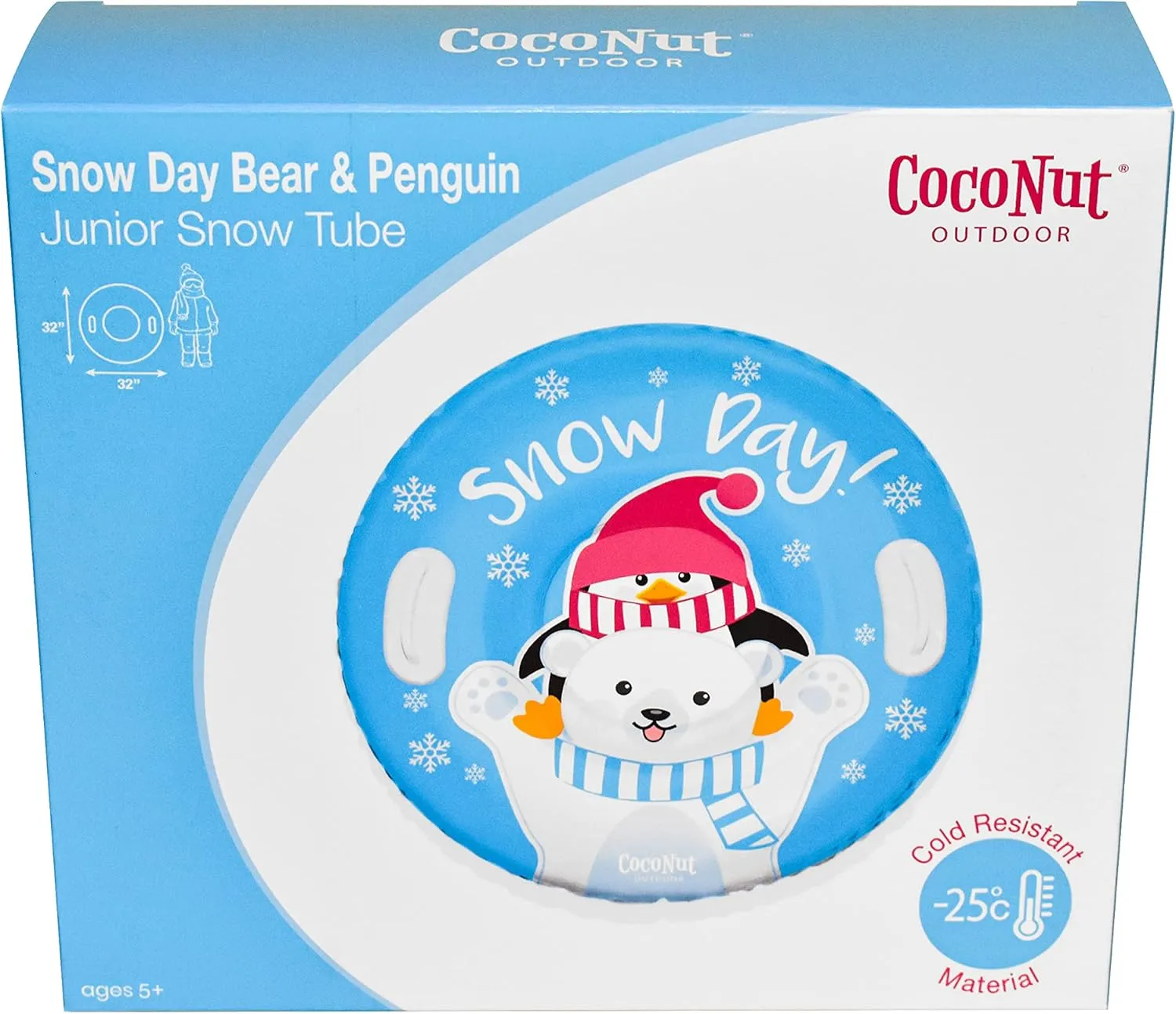 32" Junior Snow Tube - Bear & Penguin