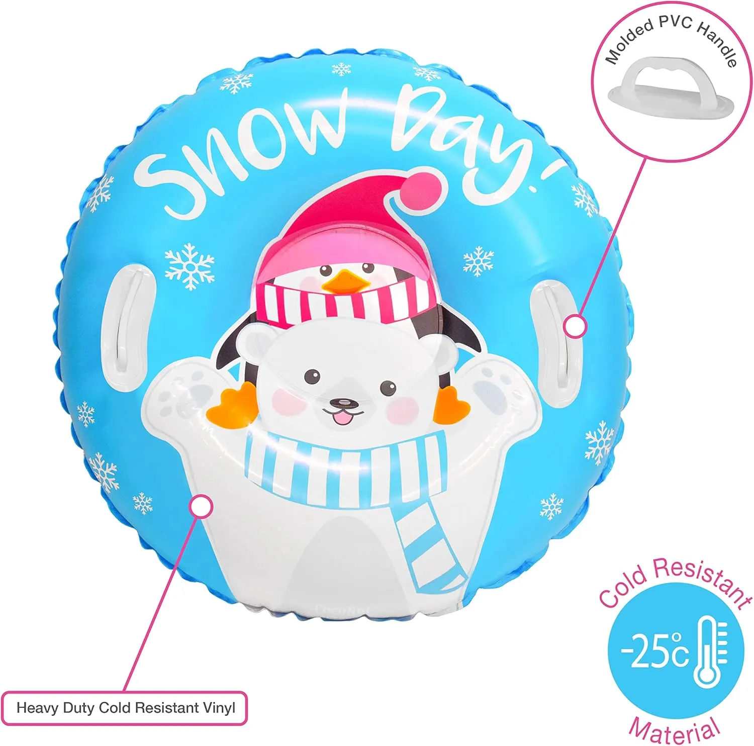 32" Junior Snow Tube - Bear & Penguin