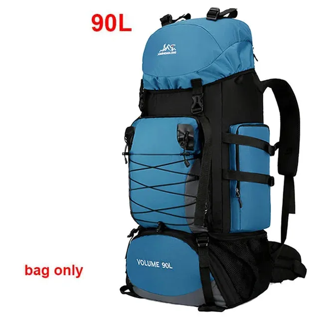 90L Travel Bag Camping Backpack Hiking Army Climbing Bags Mountaineering Large Capacity Sport Bag Outdoor Military Men Rucksack