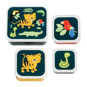 A Little Lovely Company Lunch & Snack Box Set - Tiger