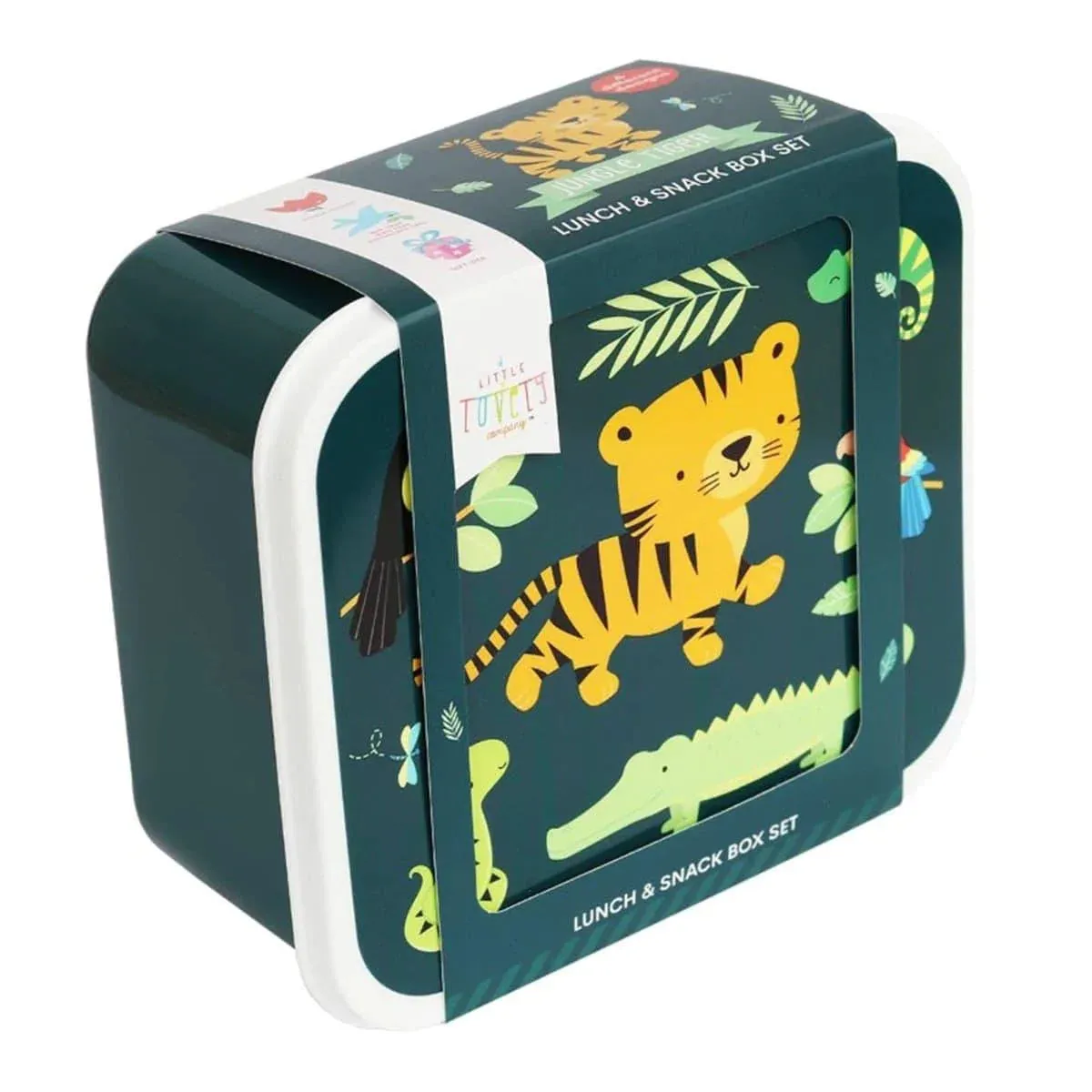 A Little Lovely Company Lunch & Snack Box Set - Tiger