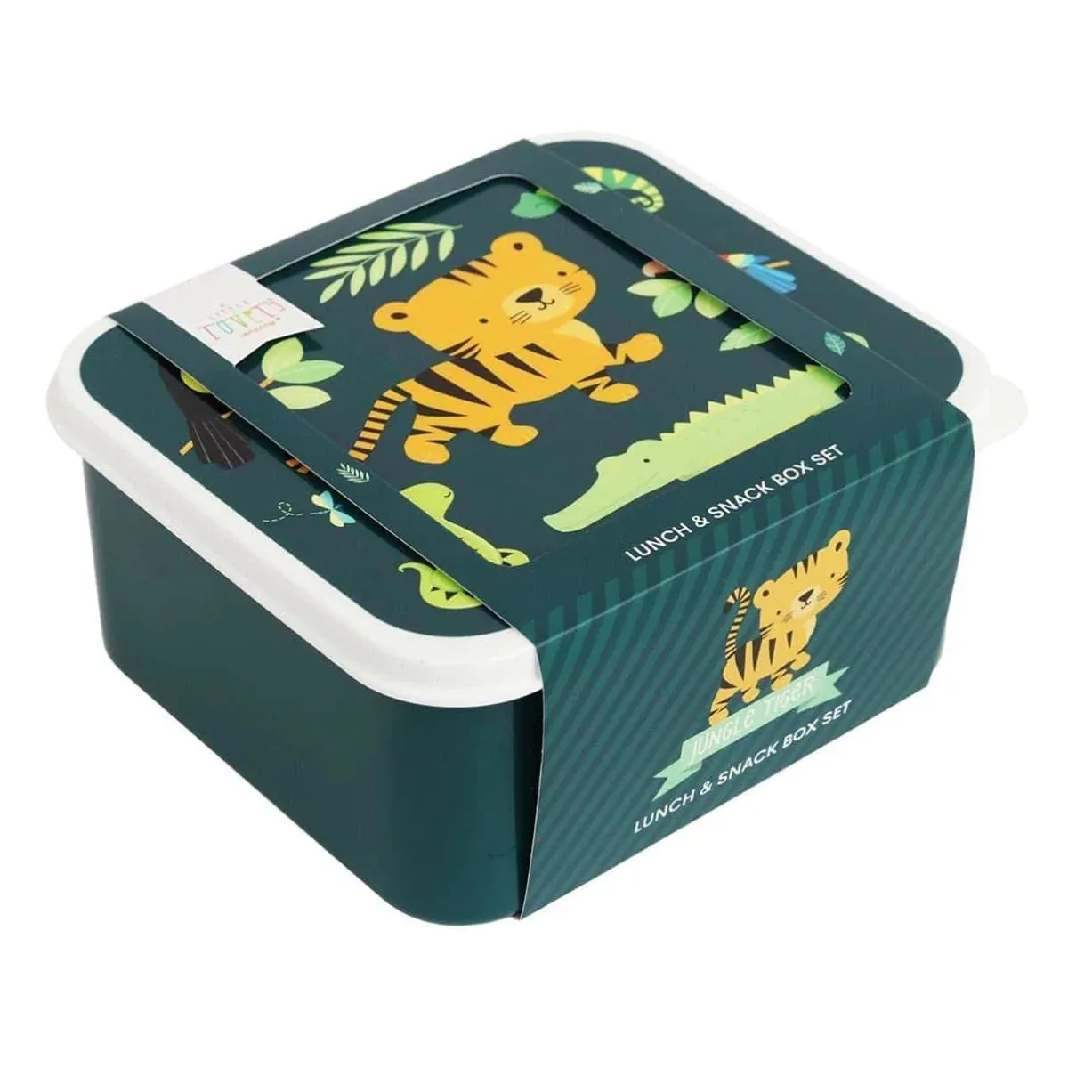 A Little Lovely Company Lunch & Snack Box Set - Tiger