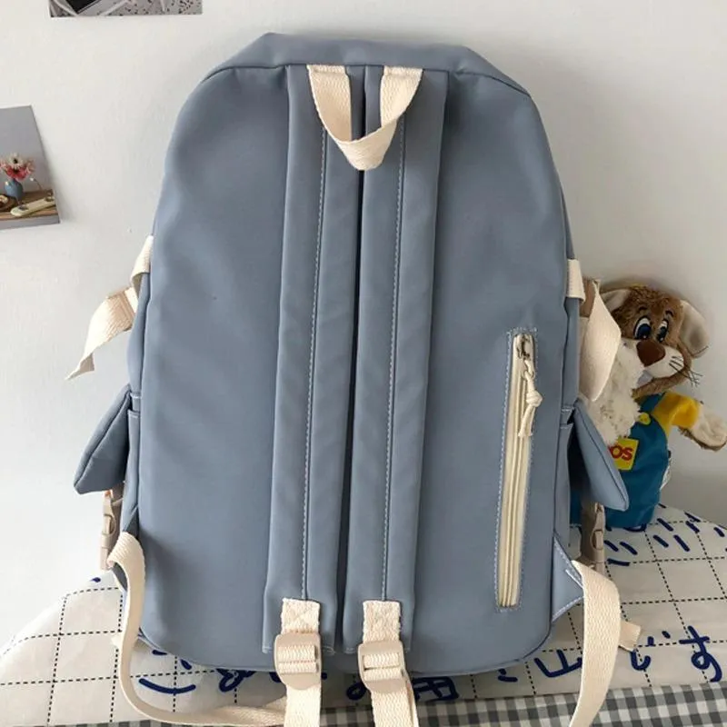 Adorable Front Pockets Large Canvas Backpacks