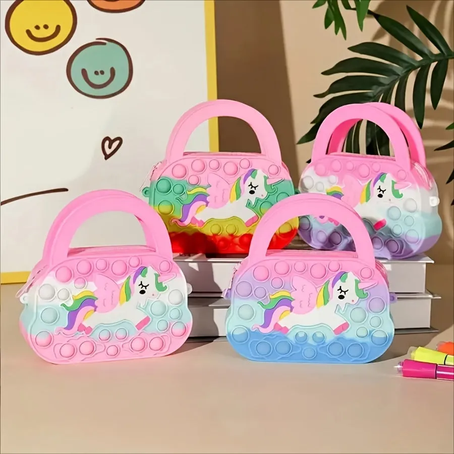 Adorable Pony Silicone Crossbody Bag for Stylish Girls  Perfect Gift