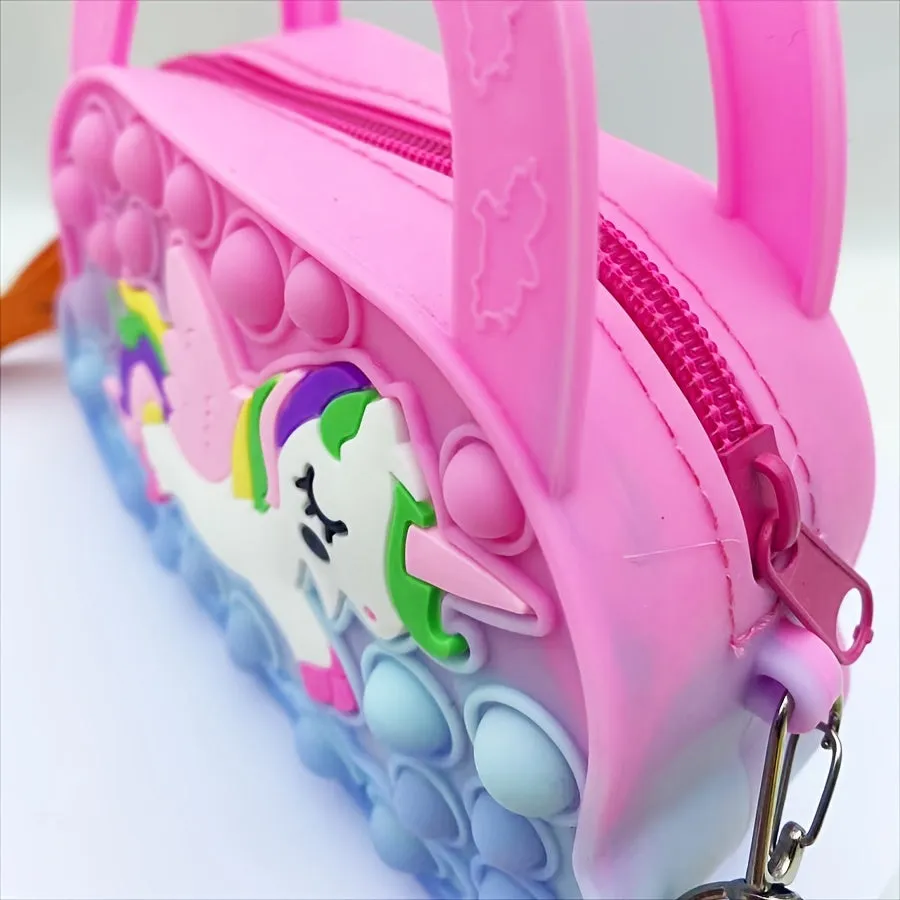 Adorable Pony Silicone Crossbody Bag for Stylish Girls  Perfect Gift