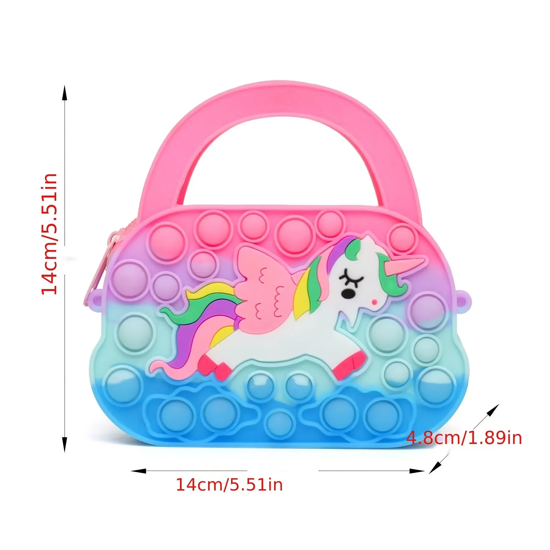 Adorable Pony Silicone Crossbody Bag for Stylish Girls  Perfect Gift