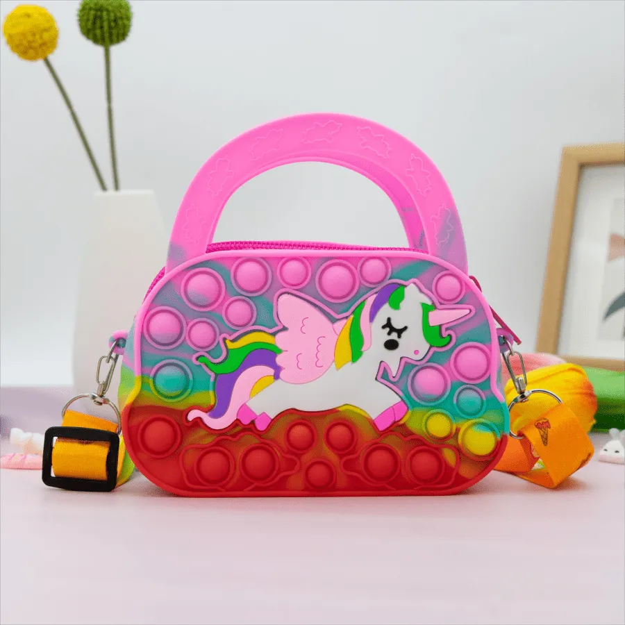 Adorable Pony Silicone Crossbody Bag for Stylish Girls  Perfect Gift