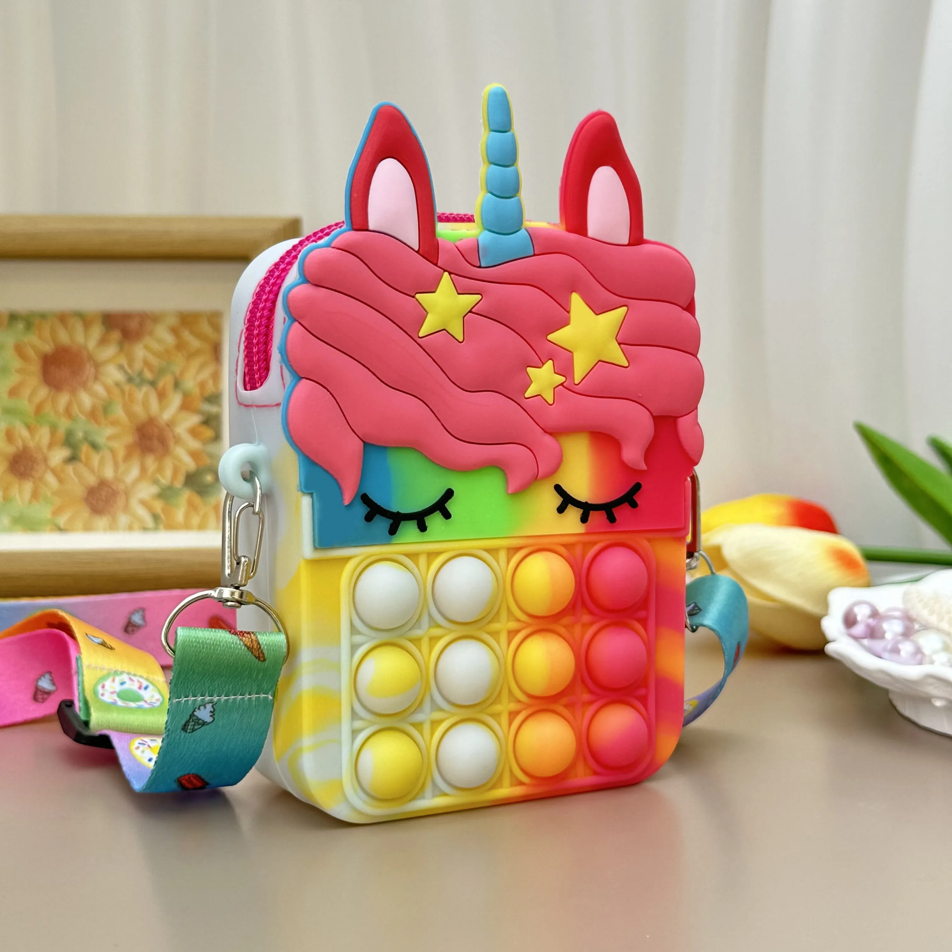 Adorable Unicorn Messenger Bag for Kids Under 32 Feet Tall