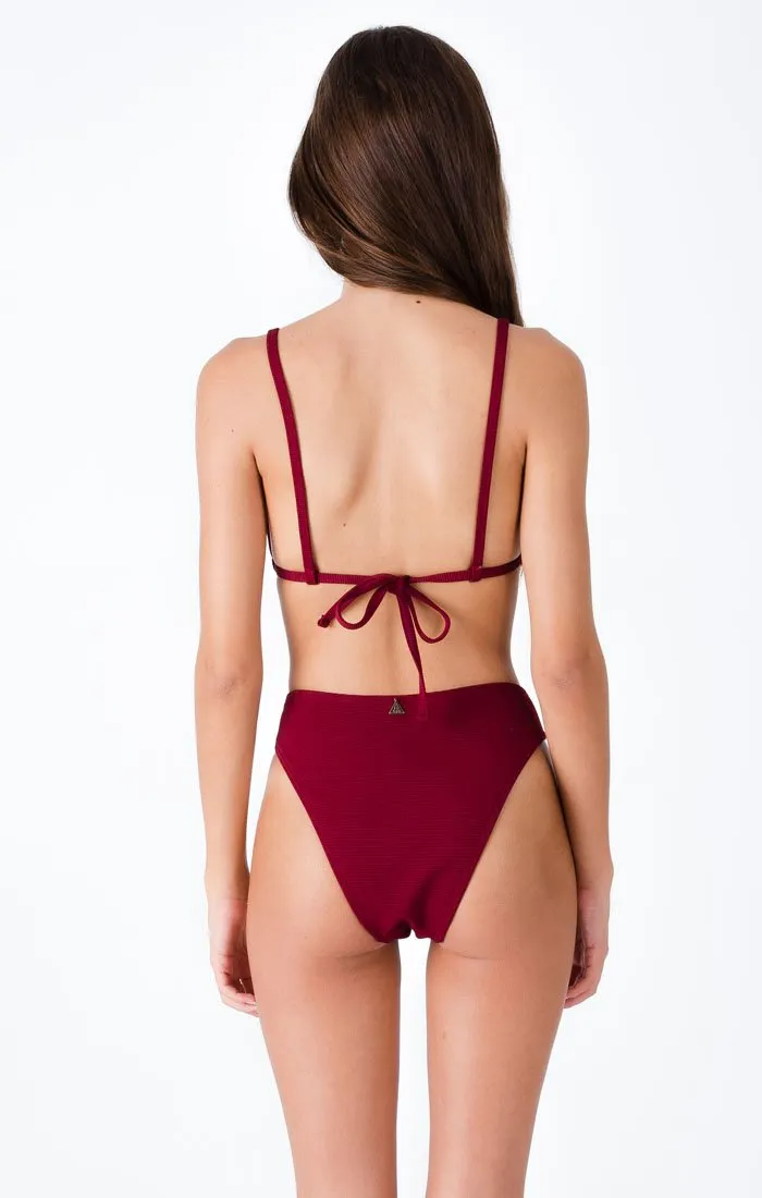 Afends Womens Tempranillo High Cut - High Cut Bikini Bottom