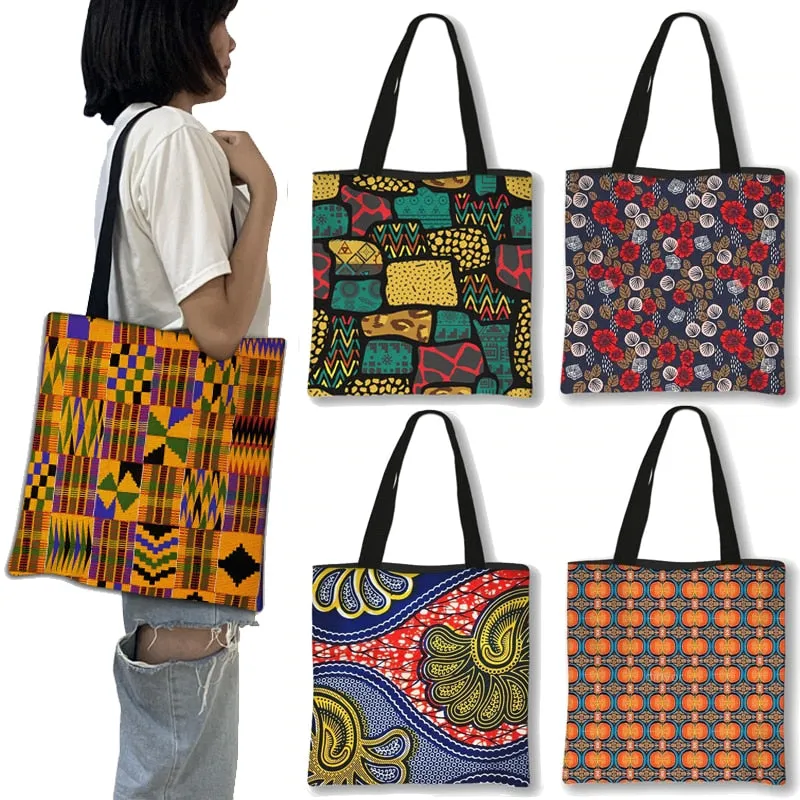 African Women Style Handbag Ladies Traditional Tote Bag