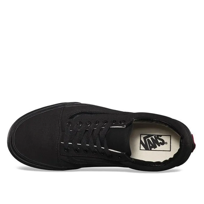 Black Old Skool Vans  Black Sole - Womens Mens Unisex