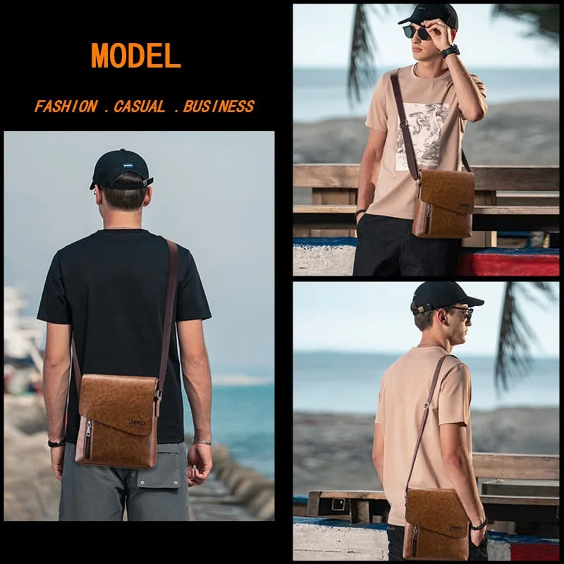 Brand High Quality PU Leather Messenger Bags For Men New Style Man's Tote Bag Fashion Crossbody Shoulder Bags