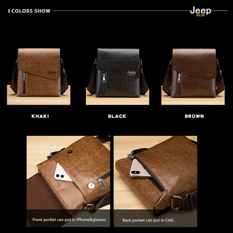 Brand High Quality PU Leather Messenger Bags For Men New Style Man's Tote Bag Fashion Crossbody Shoulder Bags