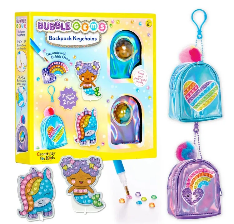 Bubble Gems™ Backpack Key Chains