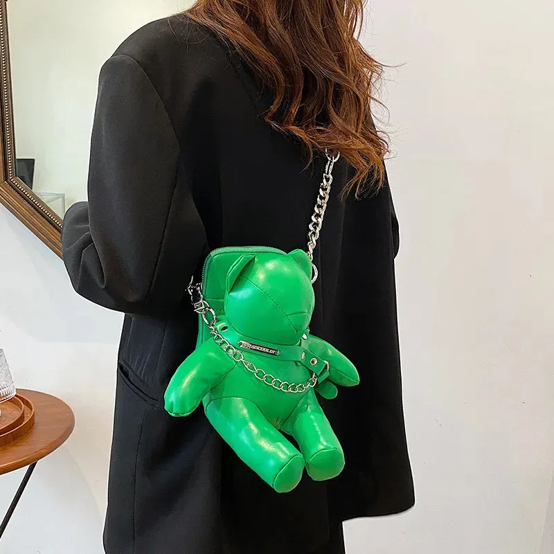 Cartoon Bear Doll Fashion Luxury Chain Phone Designer Cute Bag