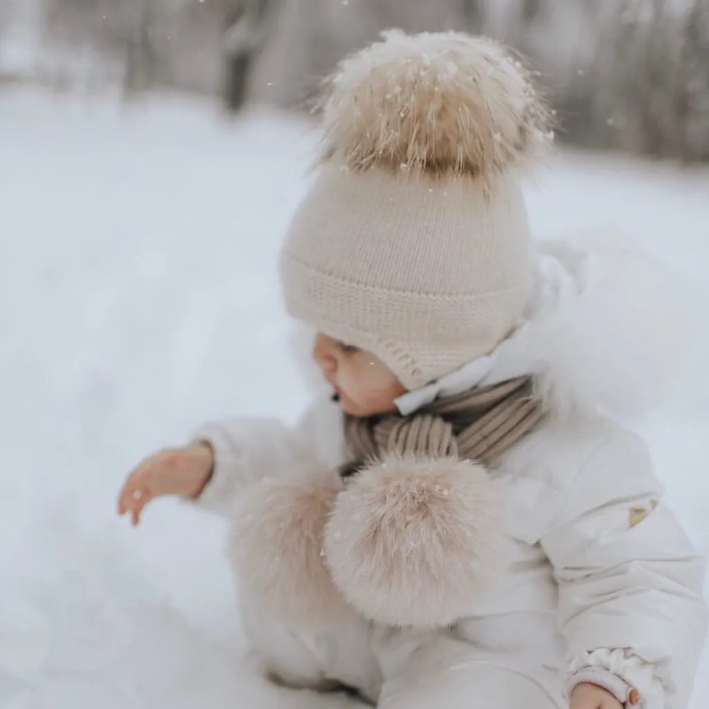 Cashmere Single Pom Tassel Hat