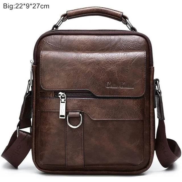 Celinv Koilm Luxury Brand Men Messenger Bags Crossbody Business Casual Handbag Male Spliter Leather Shoulder Bag Large Capacity