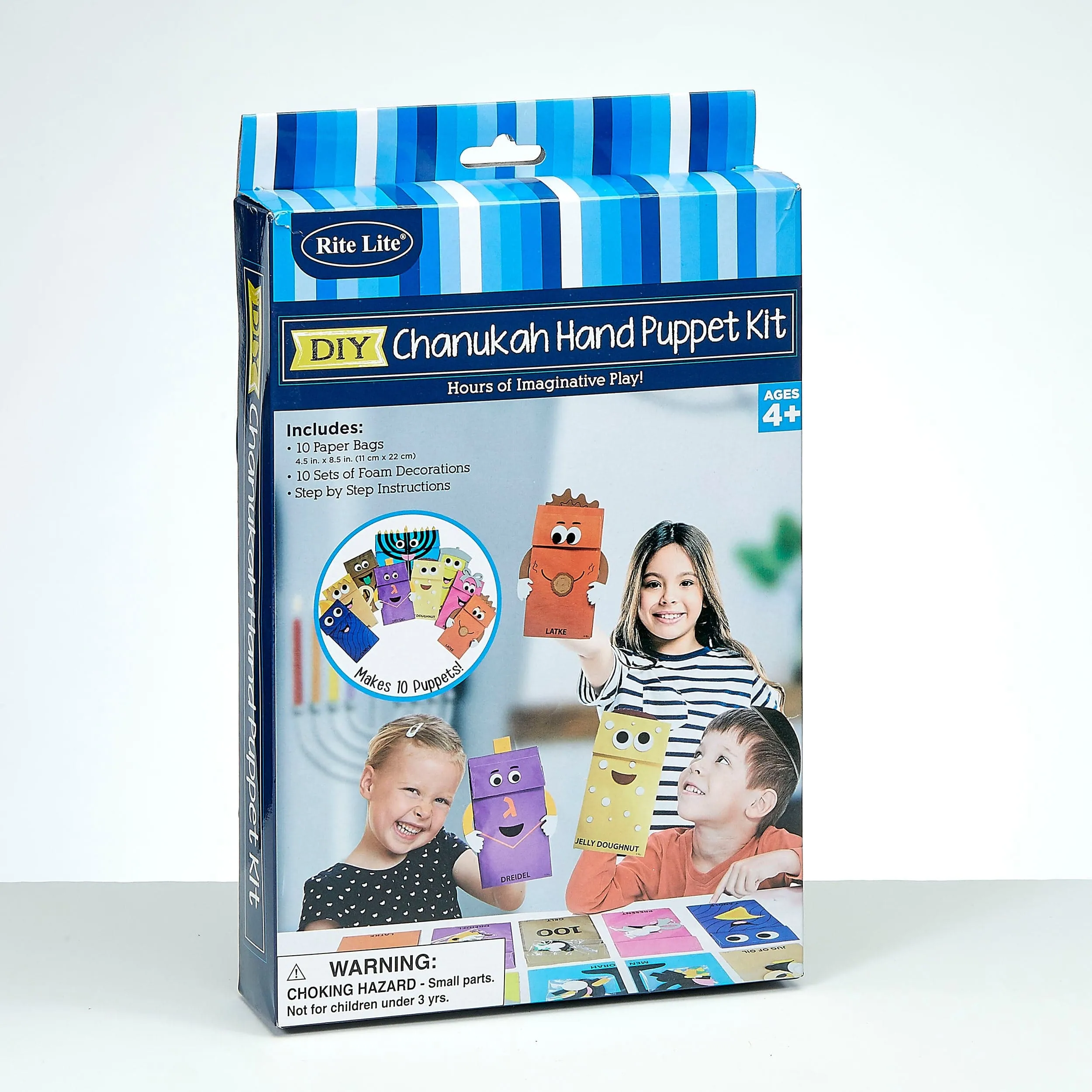 Chanukah Puppet Kit, 8.5", 10 Bags/color Box