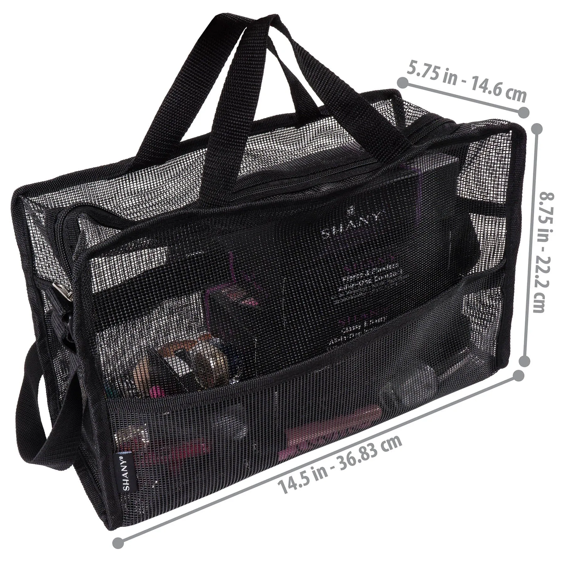 Collapsible Mesh Bag and Travel Tote – Black