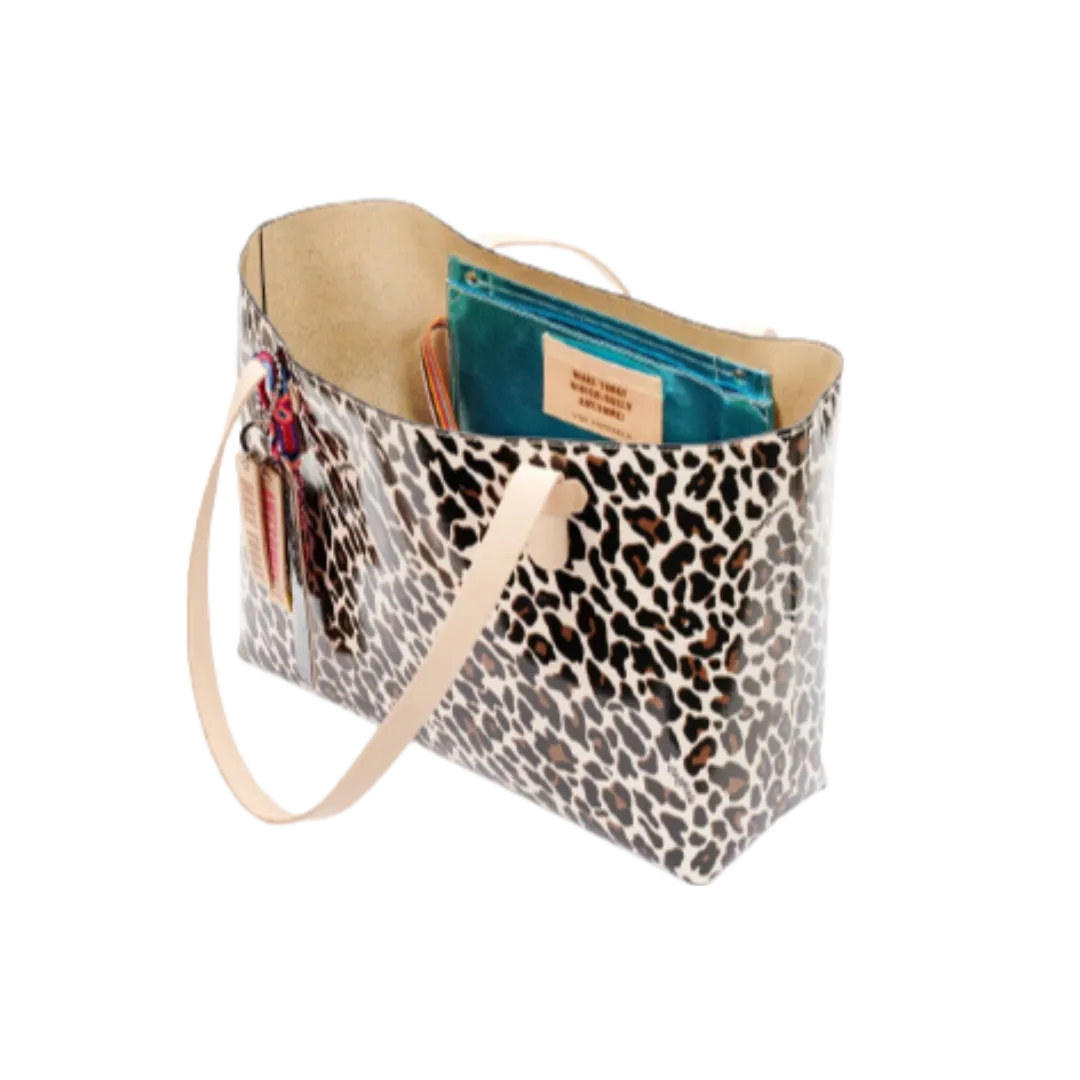 Consuela Women's Big Breezy Mona Brown Leopard Tote