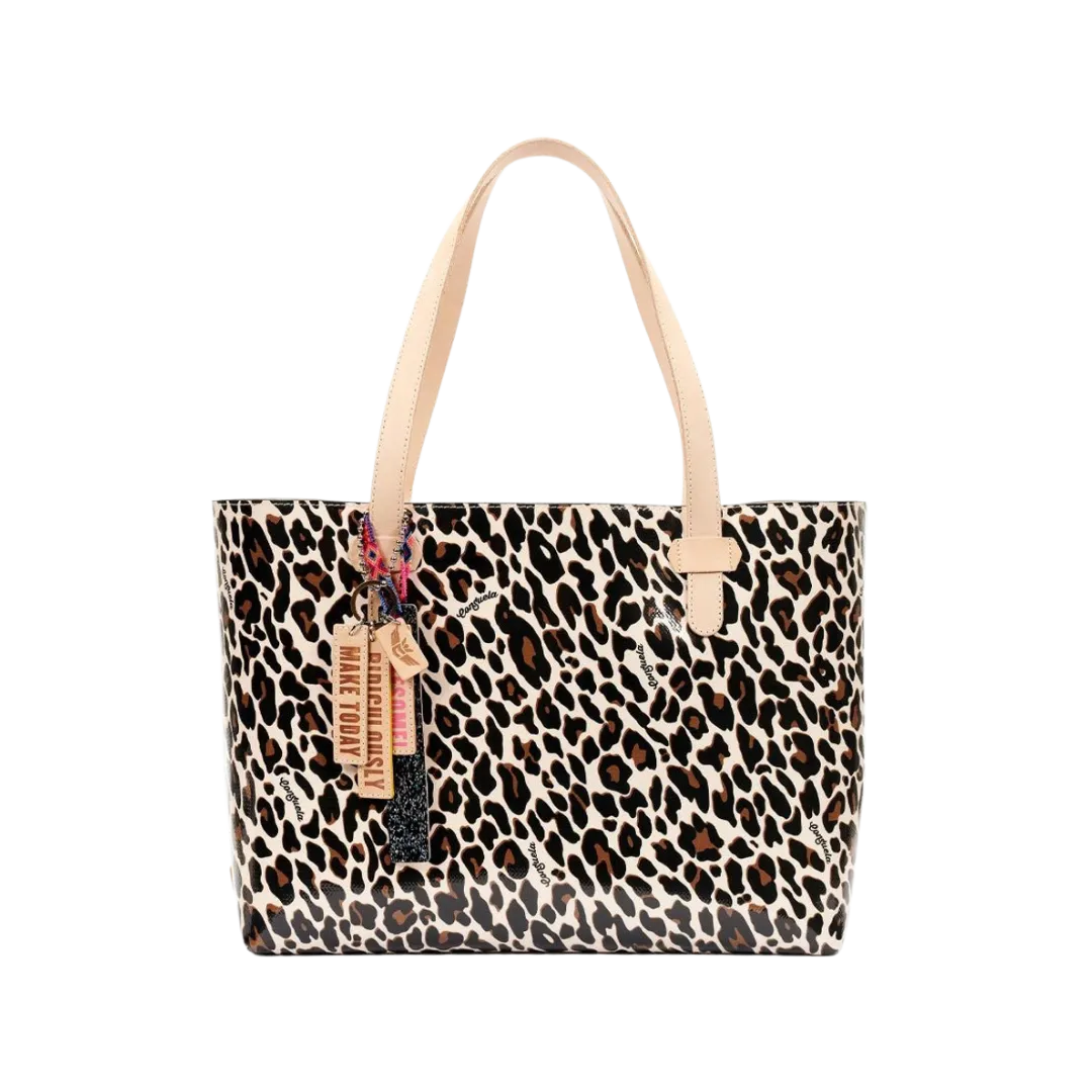 Consuela Women's Big Breezy Mona Brown Leopard Tote