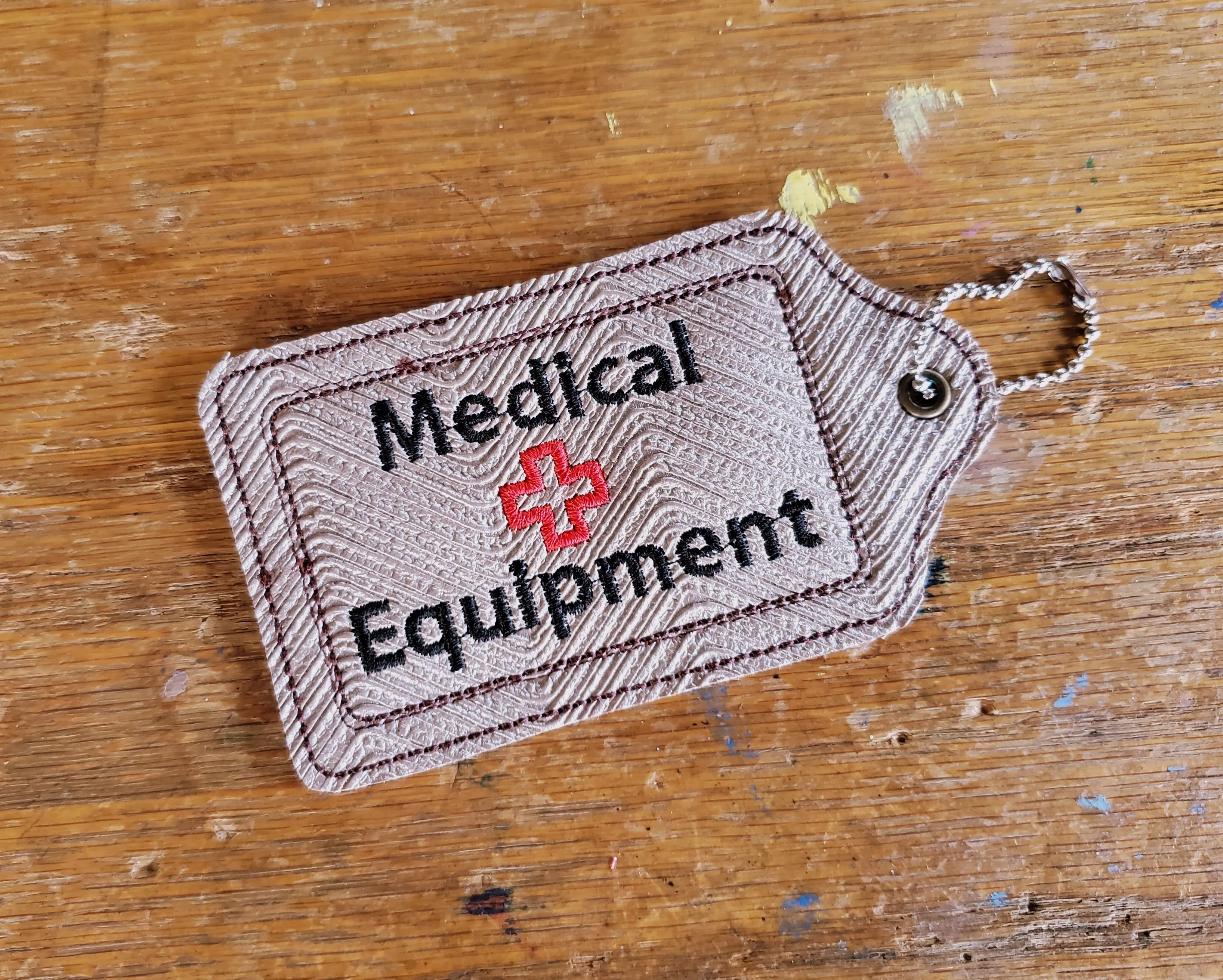 Copper Medical Equipment Luggage Tag