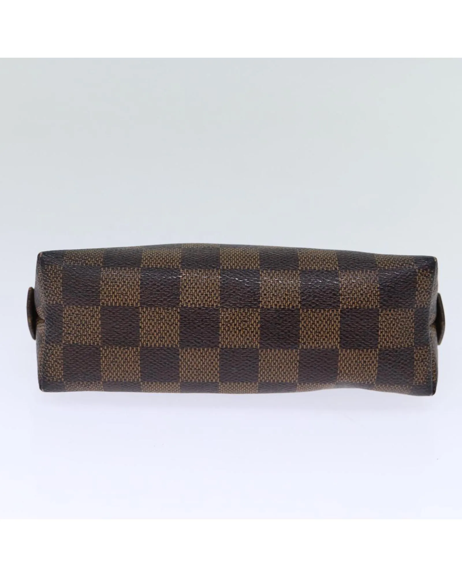 Damier Ebene Canvas Pouch with Zipper Closure