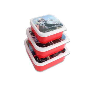 Danawares Spiderman Square Lunch Box Set, 3 Units