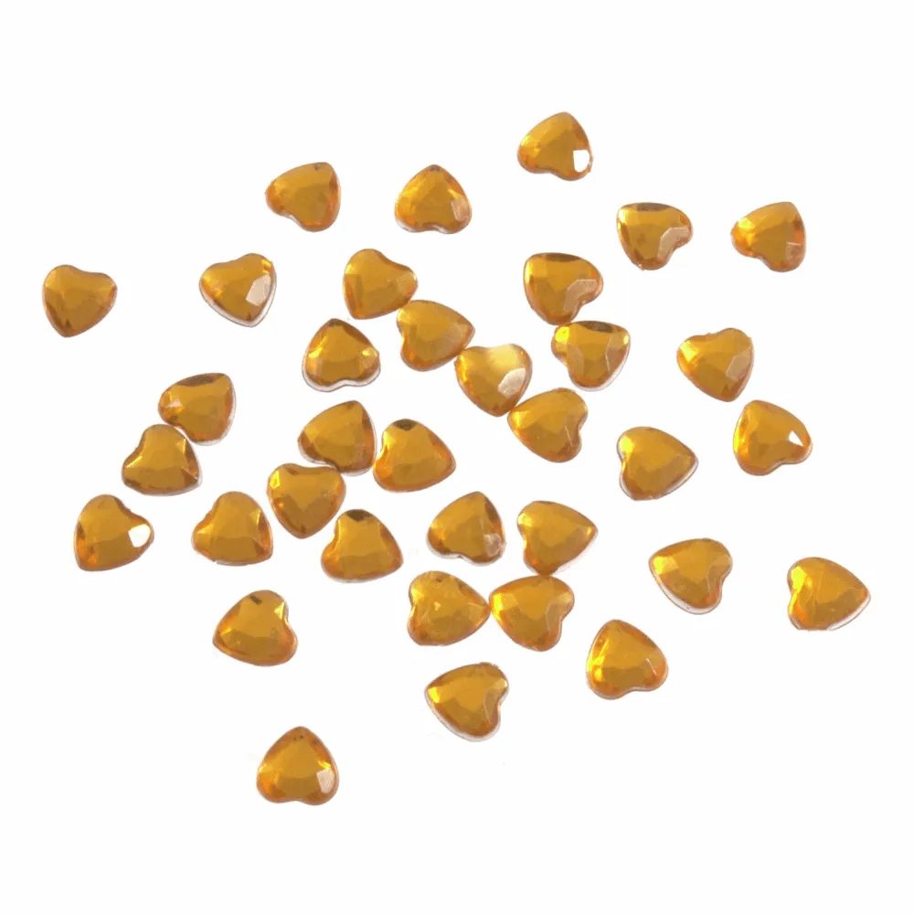 Decorative Heart Acrylic Jewel Stones (5mm)