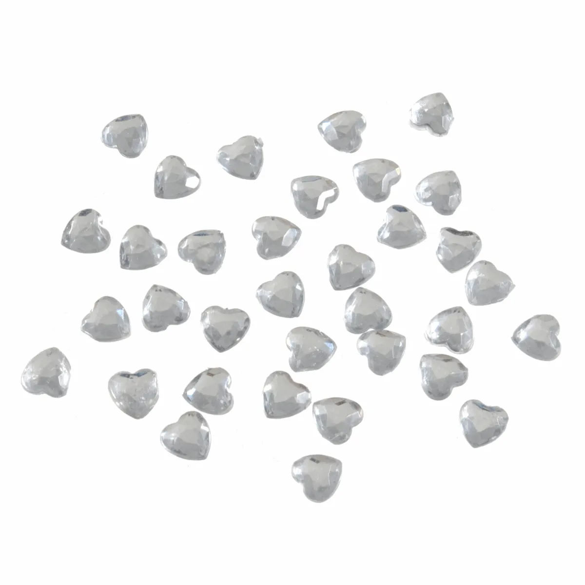 Decorative Heart Acrylic Jewel Stones (5mm)