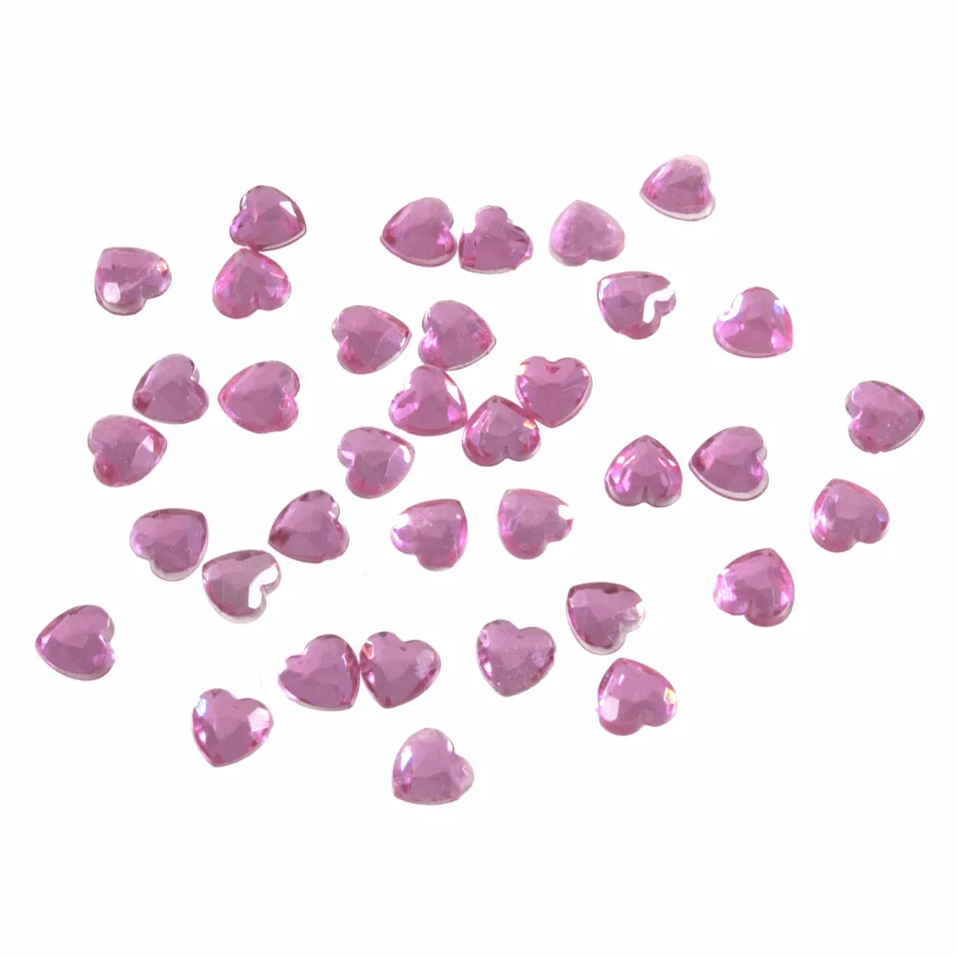 Decorative Heart Acrylic Jewel Stones (5mm)