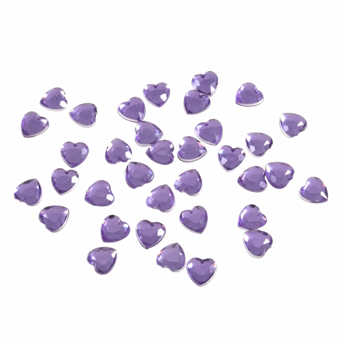 Decorative Heart Acrylic Jewel Stones (5mm)