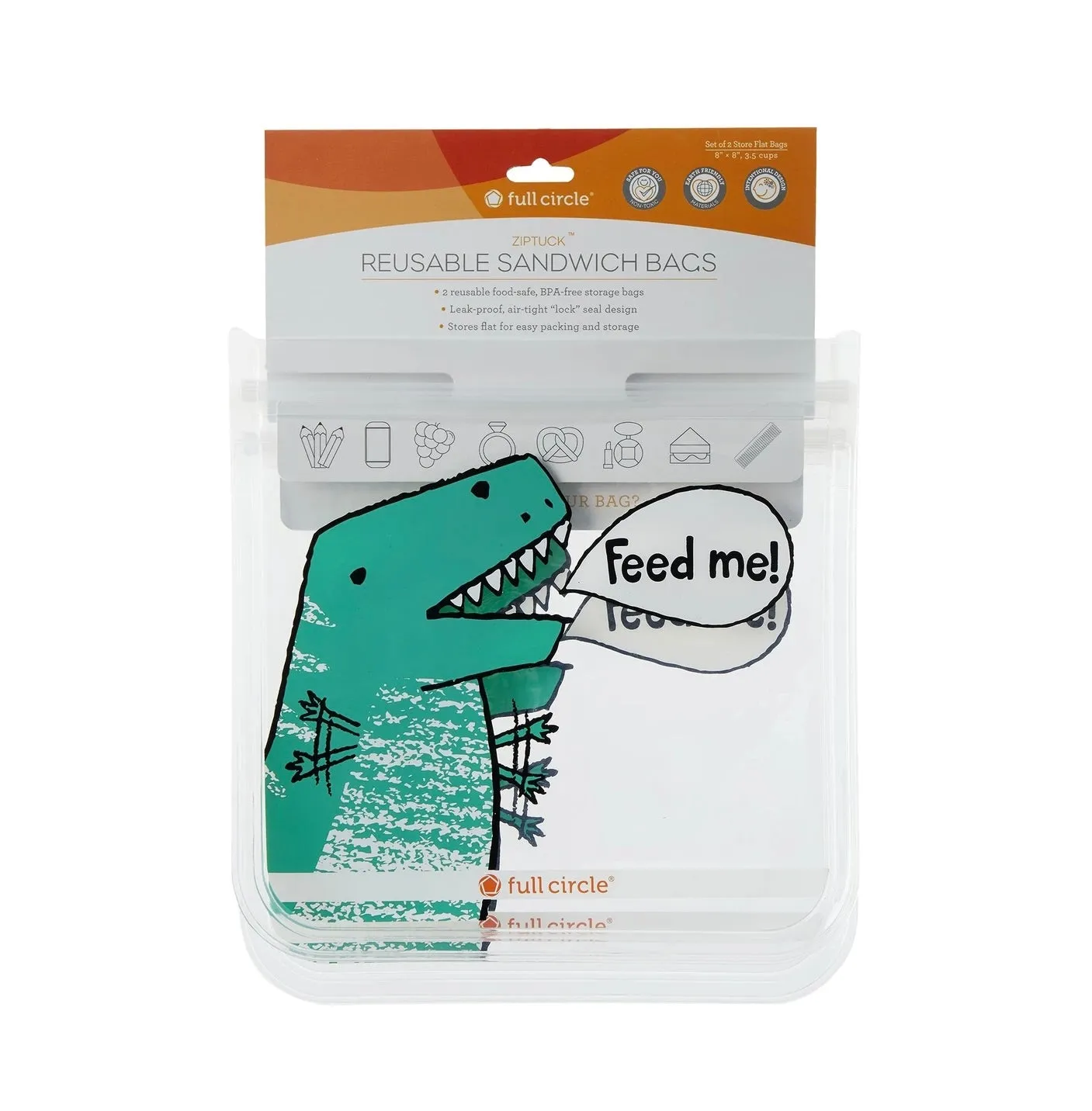 Dino Sandwich Bags