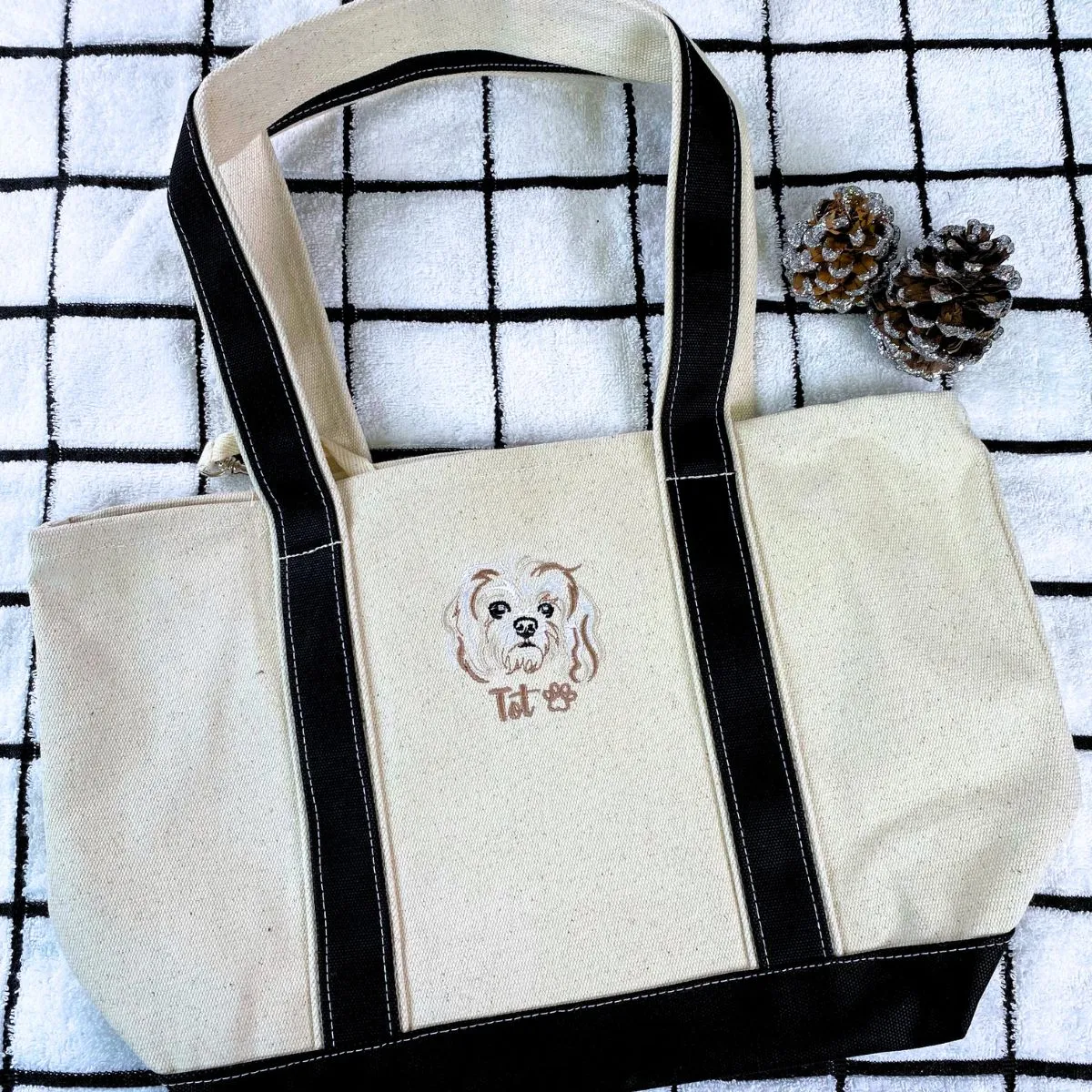 Dog Lover Twin Pack: Embroidered Sweatshirt & Tote Bag