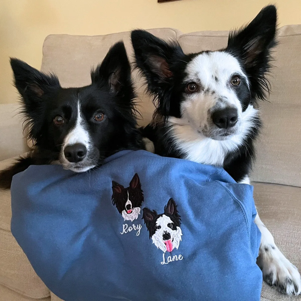 Dog Lover Twin Pack: Embroidered Sweatshirt & Tote Bag