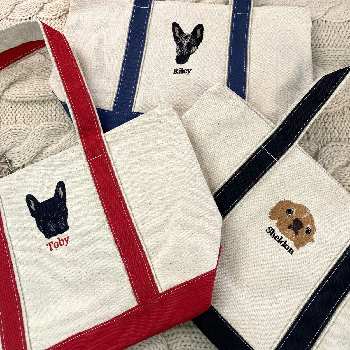 Dog Lover Twin Pack: Embroidered Sweatshirt & Tote Bag