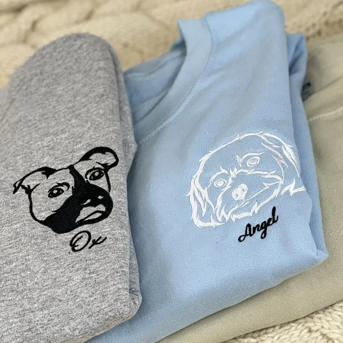 Dog Lover Twin Pack: Embroidered Sweatshirt & Tote Bag