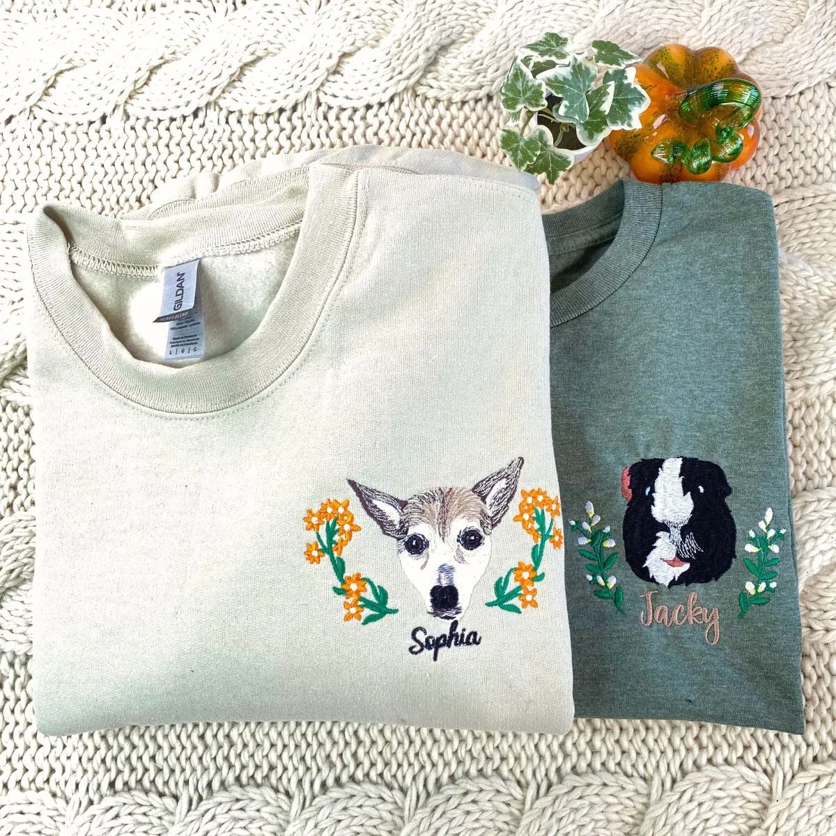 Dog Lover Twin Pack: Embroidered Sweatshirt & Tote Bag