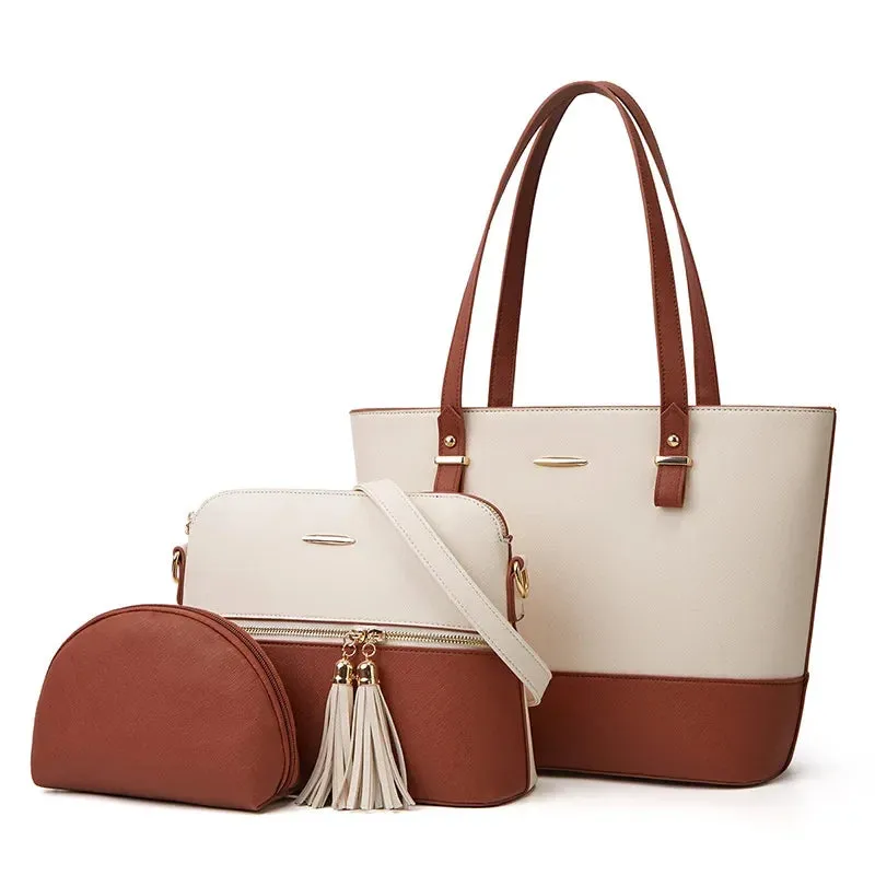 Elegant three-piece women's bag