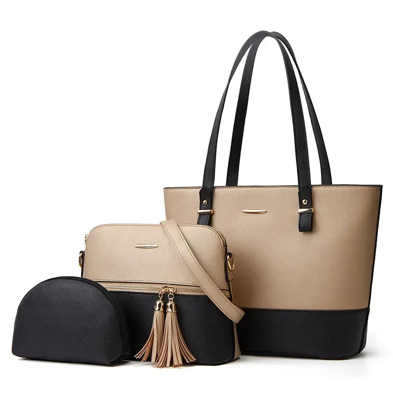 Elegant three-piece women's bag