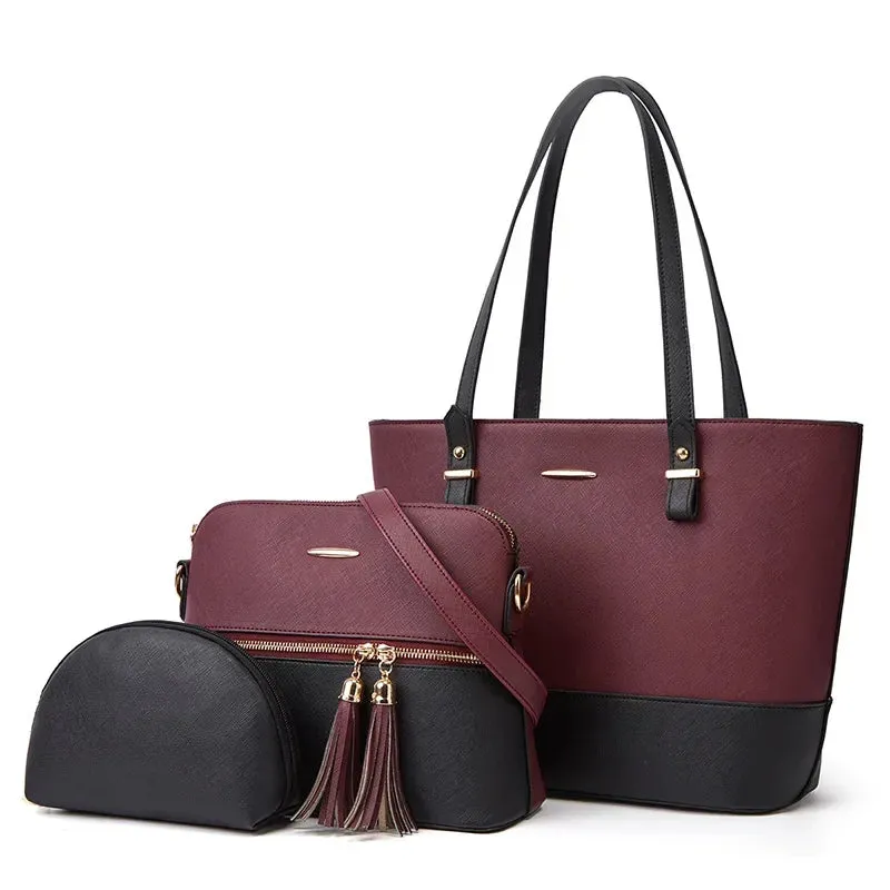 Elegant three-piece women's bag