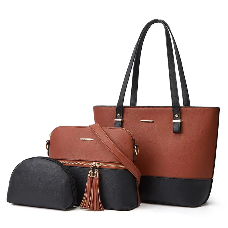 Elegant three-piece women's bag