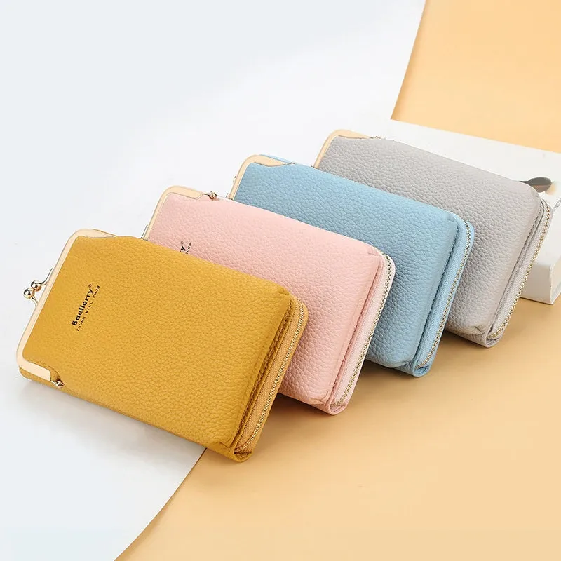 Fashion Mobile Phone Shoulder Bags With Lock Women Messenger Bag Wallet