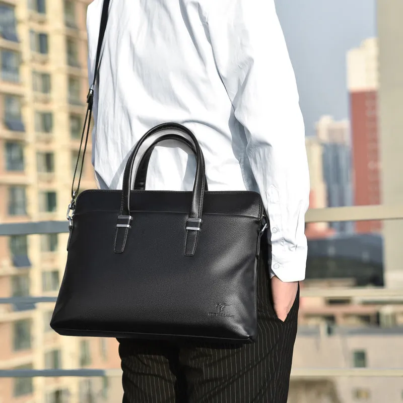 Fashionable Hard-wearing PU Leather Handbags for Men