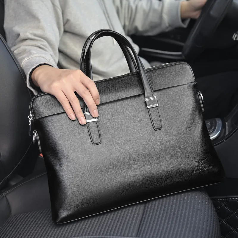 Fashionable Hard-wearing PU Leather Handbags for Men