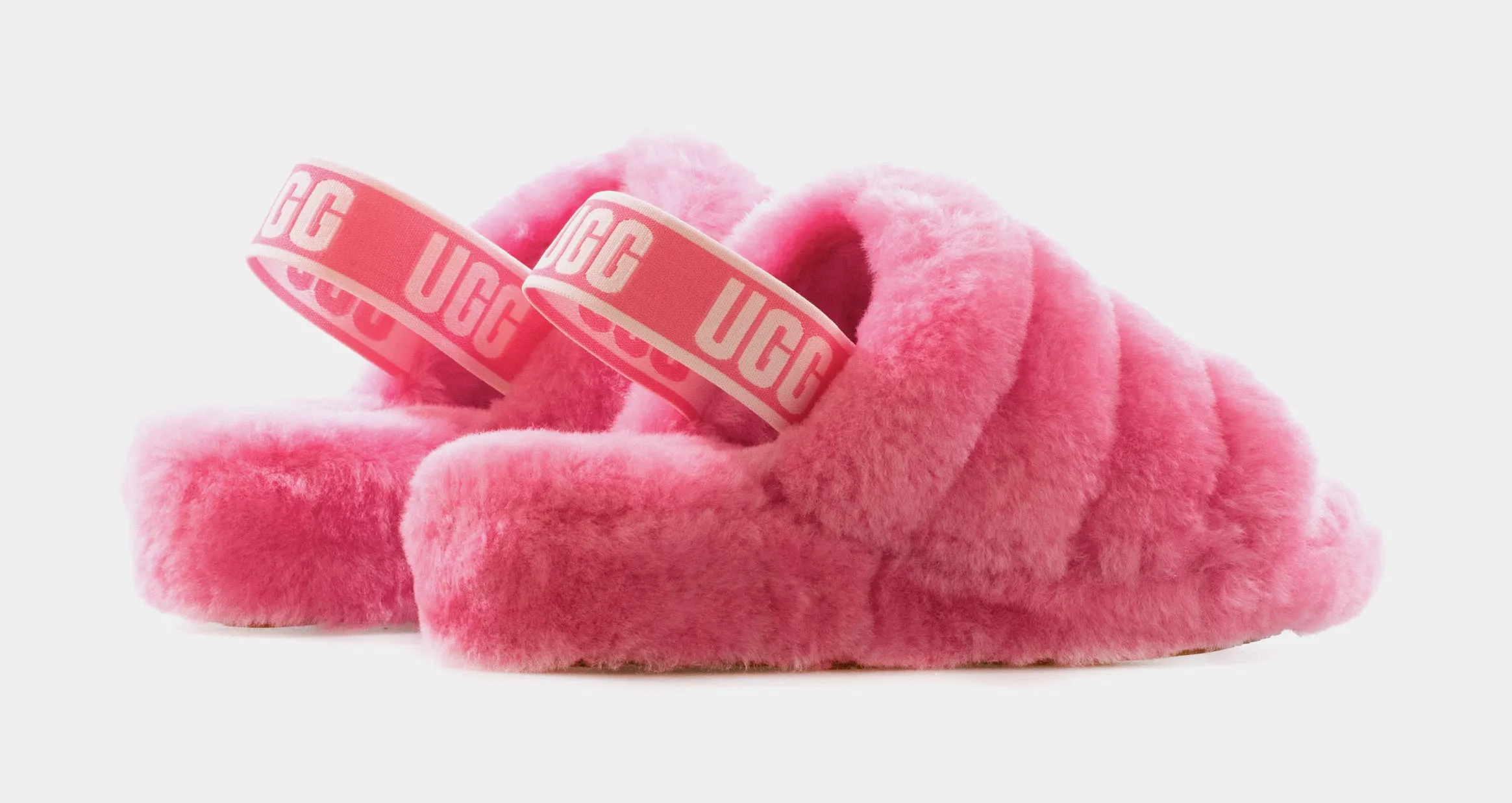 Fluff Yeah Womens Slide Sandal (Pink)