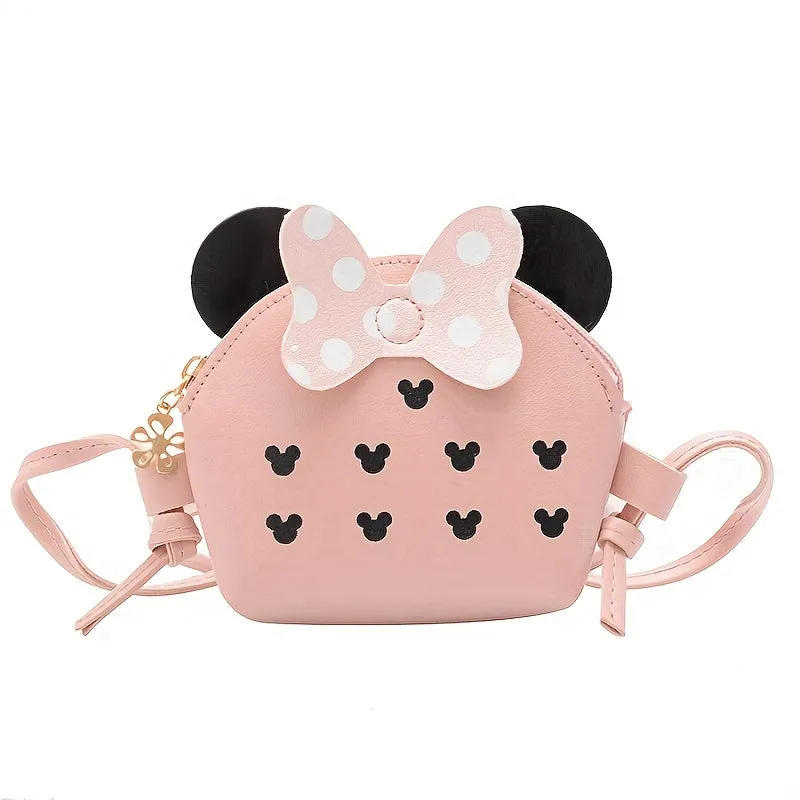 Girls Princess Shoulder Bag with Cute Cartoon Design