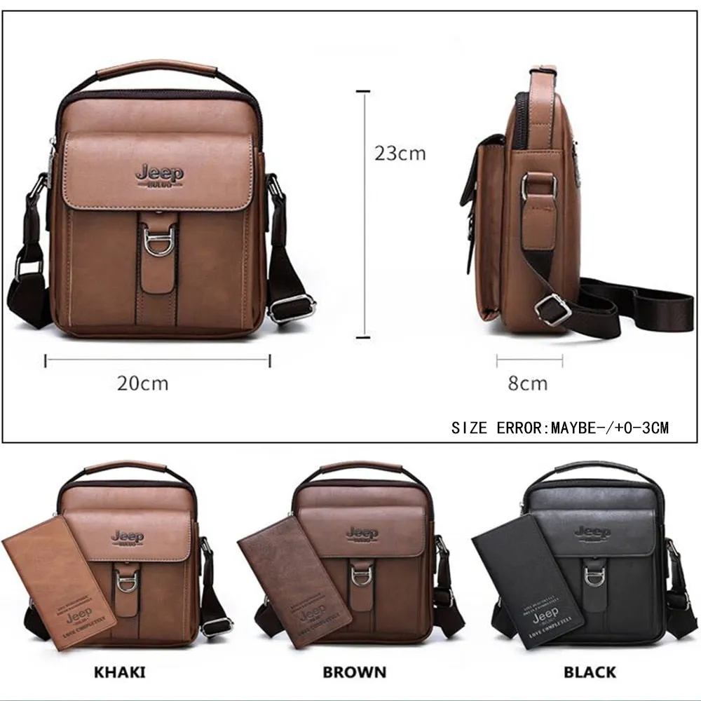 High Quality Leather Crossbody Bags For Men Shoulder Messenger Bag Business Casual Fashion Tote Bags