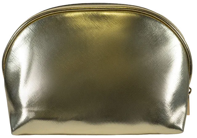 Joan & David Metallic Dome Cosmetic Bag