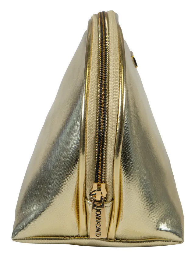 Joan & David Metallic Dome Cosmetic Bag